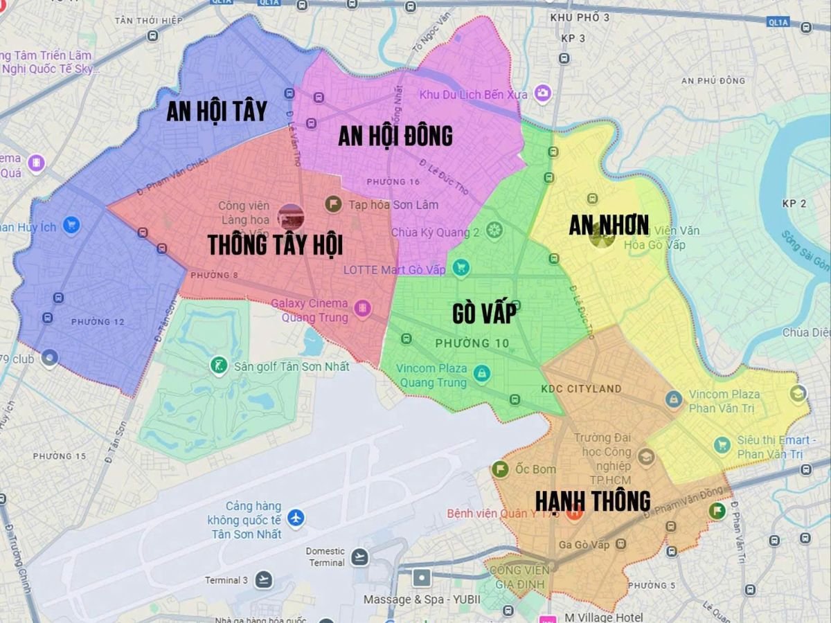 Danh sách các địa chỉ văn phòng ảo, địa điểm đăng ký kinh doanh tại Phường An Nhơn, TPHCM - vanphongao.asia