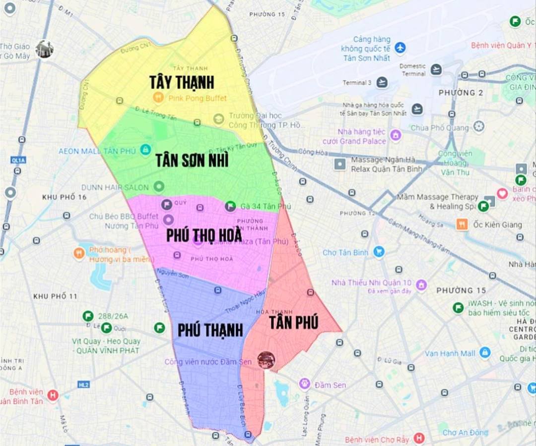 Danh sách các địa chỉ văn phòng ảo, địa điểm đăng ký kinh doanh tại Phường Tân Sơn Nhì, TPHCM - vanphongao.asia