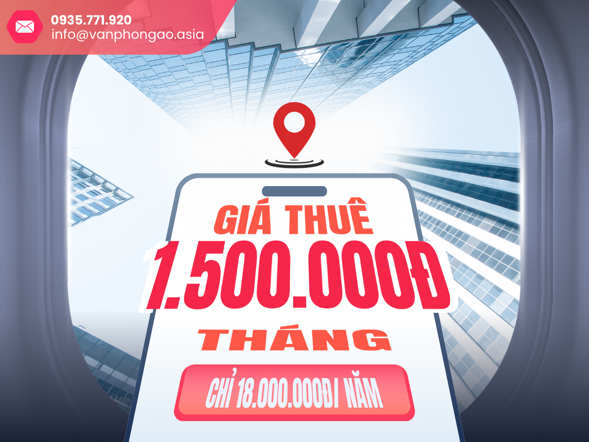 Cho thuê văn phòng ảo, địa chỉ đăng ký kinh doanh 1tr5 tại UOA Tower, 6 Tân Trào, Phường Tân Mỹ, TP.HCM - Vanphongao.asia