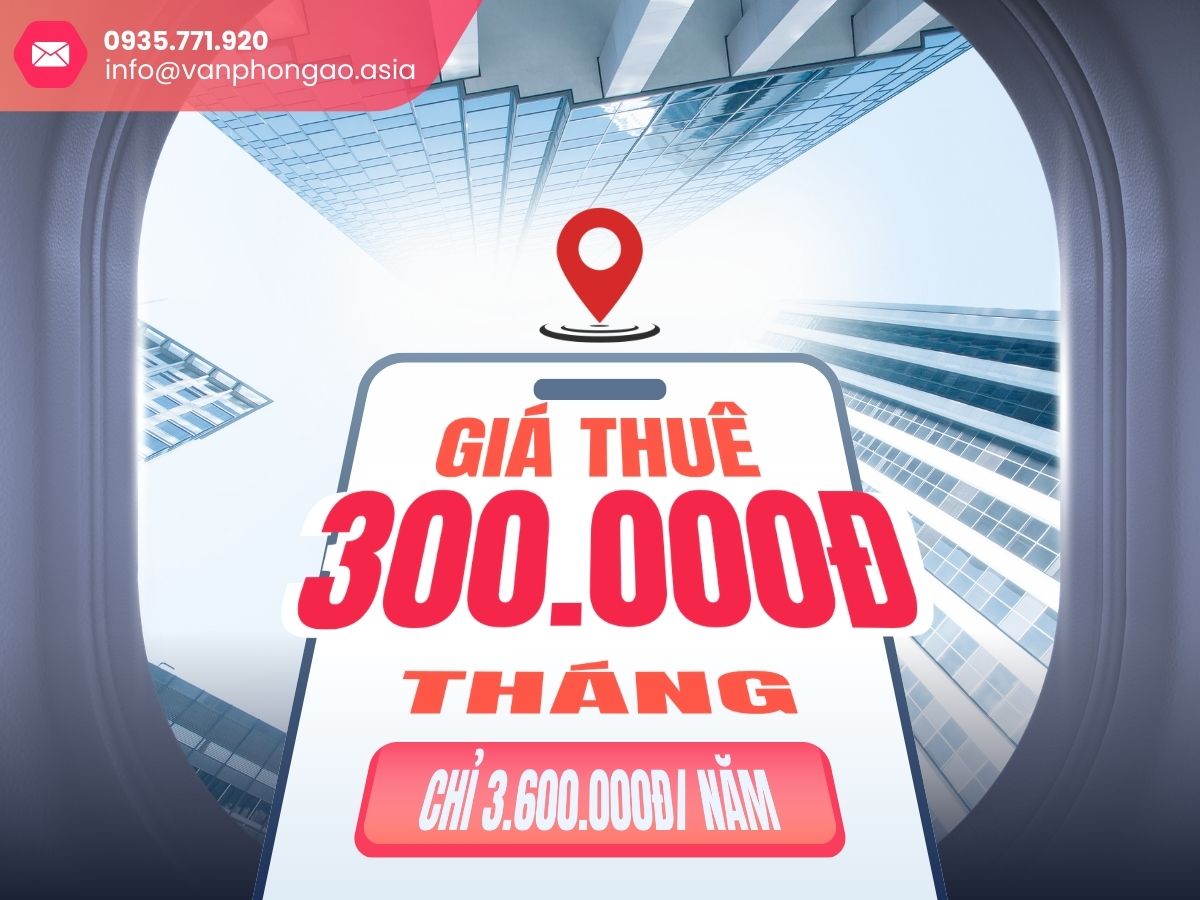 Cho thuê văn phòng ảo, địa chỉ đăng ký kinh doanh tại Tòa nhà The Hub 195/10E Điện Biên Phủ, Phường Gia Định, TP.HCM - Vanphongao.asia
