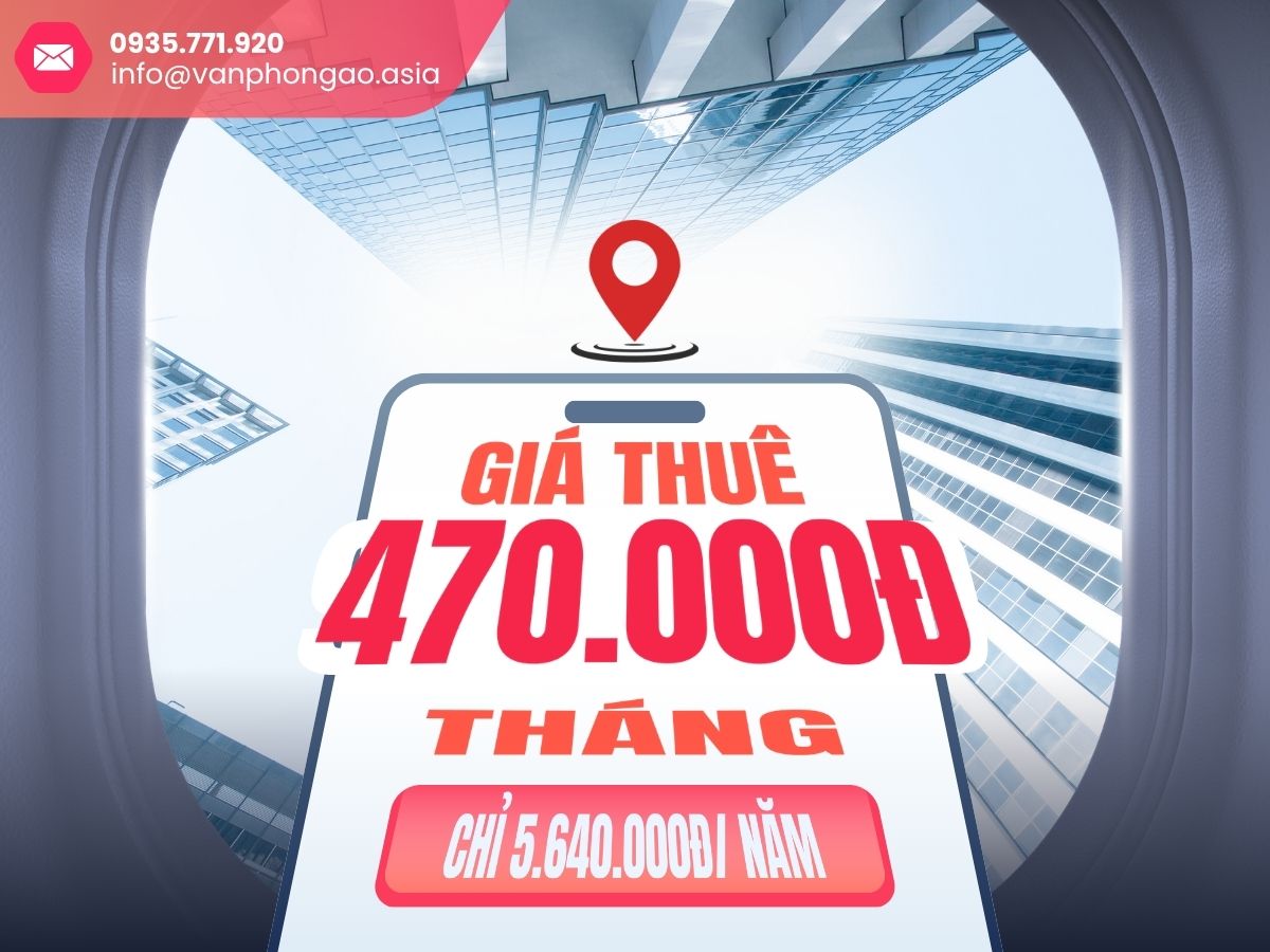 Cho thuê văn phòng ảo, địa chỉ đăng ký kinh doanh 470k tại Tòa nhà K&M, 33 Ung Văn Khiêm, Phường Thạnh Mỹ Tây, TP.HCM - Vanphongao.asia